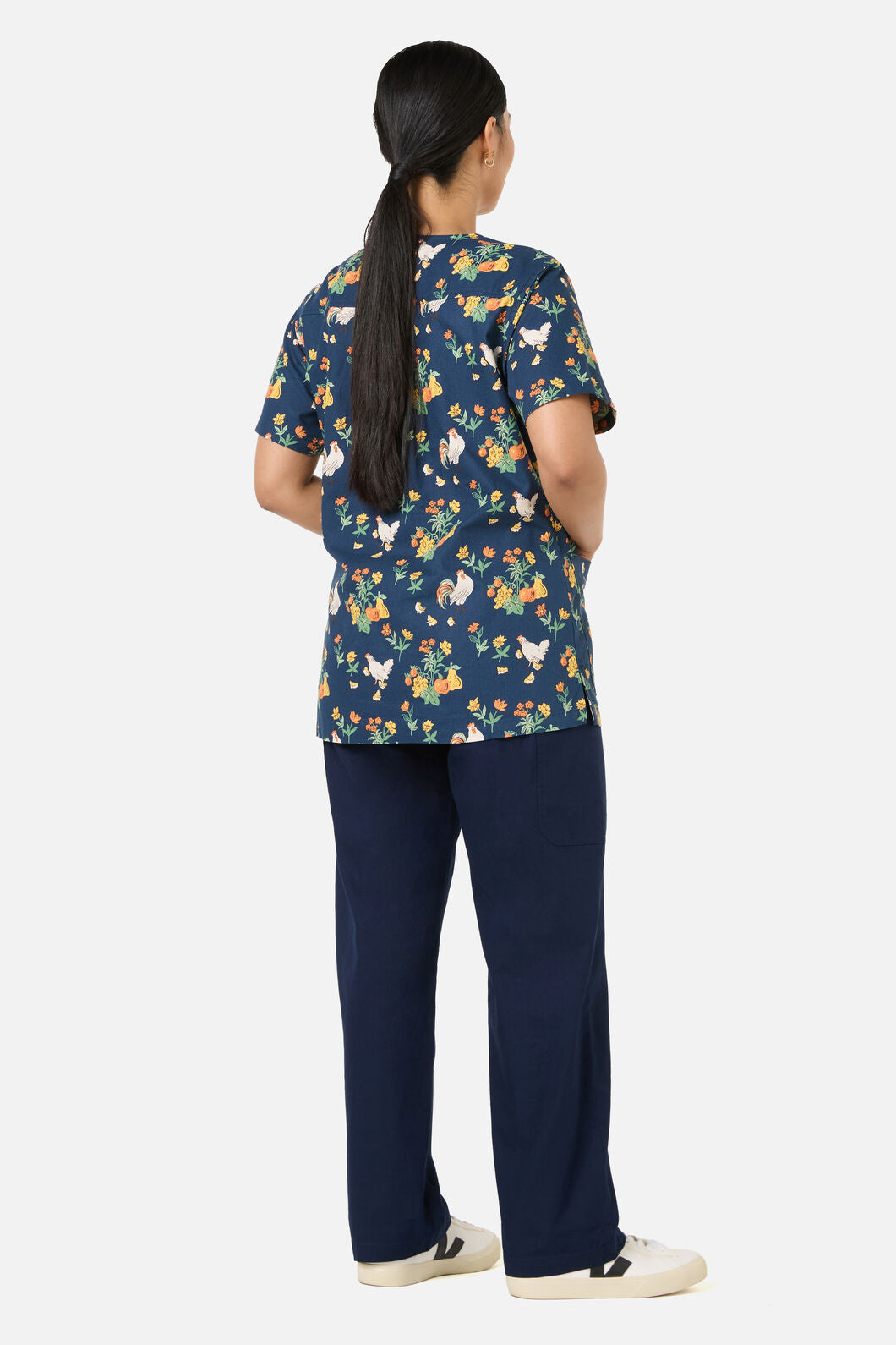 Princess Highway - Chickens Scrub Top &Bottom Set - navy
