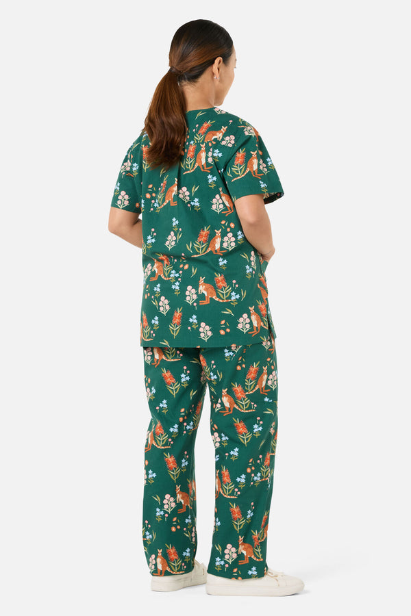 Princess Highway - Rock Wallaby Scrub Set - green