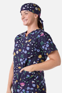 Princess Highway - Spring Garden scrub hat - indigo