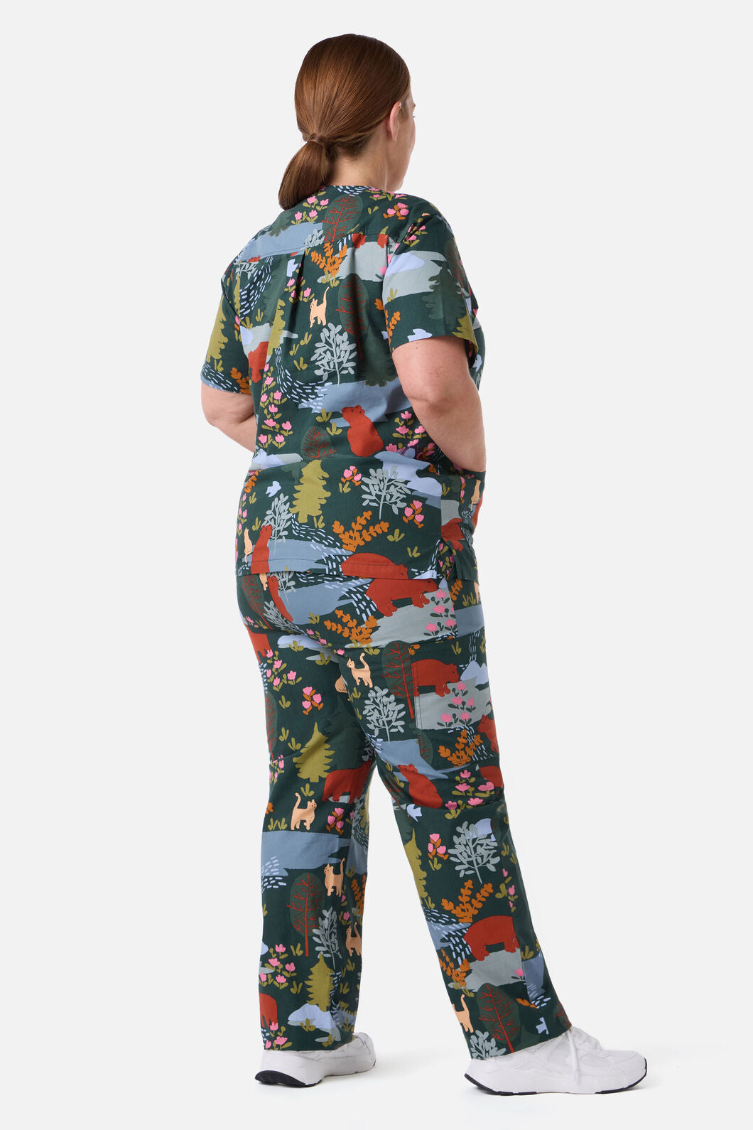 Princess Highway - Woodland Bear Scrub Set - green