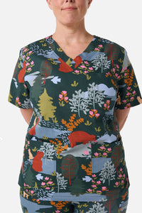 Princess Highway - Woodland Bear Scrub Set - green