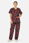 Princess Highway - Sweet Apple scrub set - navy