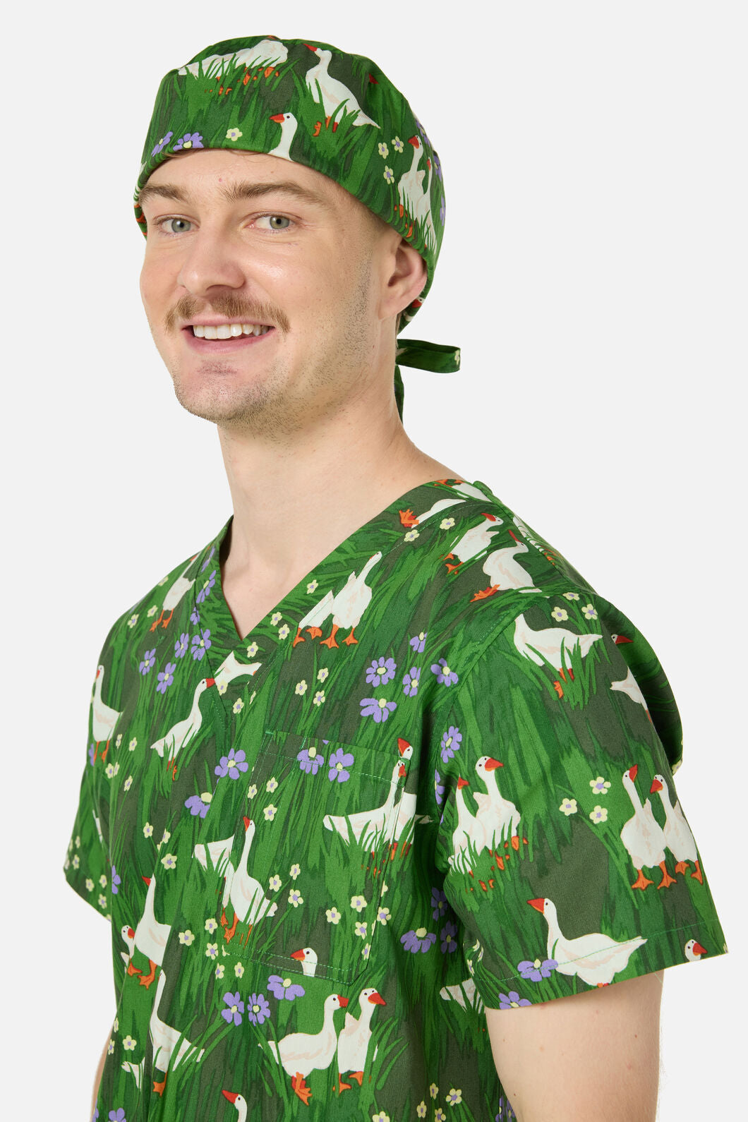 Princess Highway - Lucy Goosey scrub hat - green