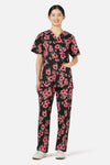 Princess Highway - Winter Daisy scrub set - green