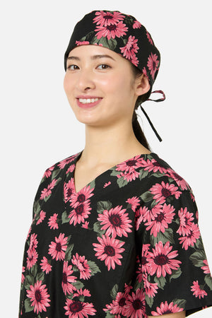 Princess Highway - Winter Daisy Scrub Hat - green