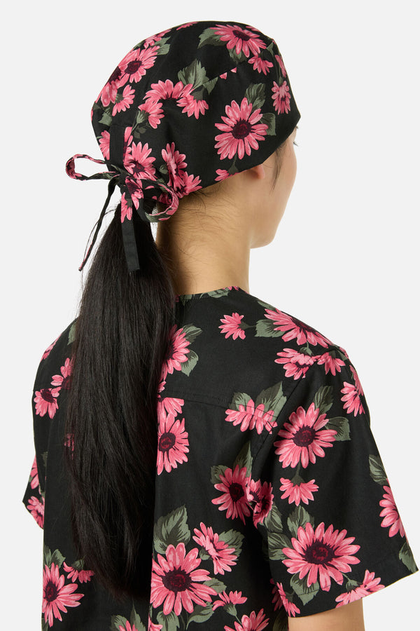 Princess Highway - Winter Daisy scrub hat - green