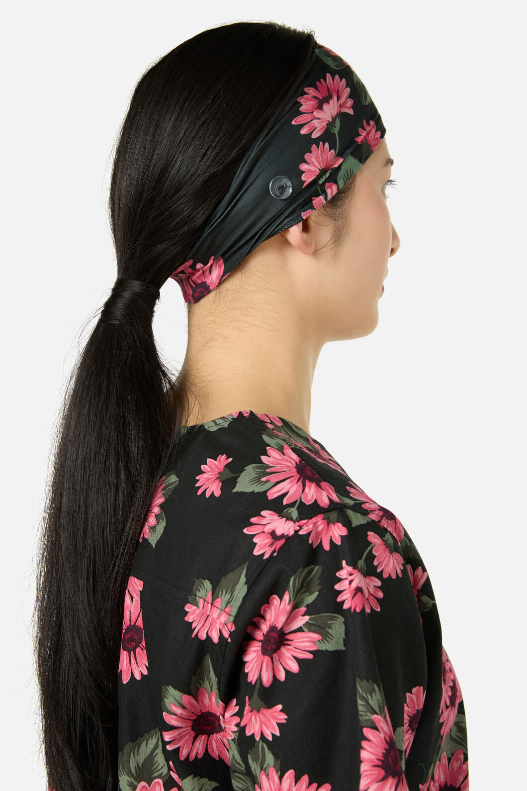 Princess Highway - Winter Daisy Scrub Headband - green