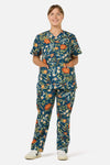 Princess Highway - Opal Native scrub set - teal