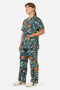 Princess Highway - Opal Native scrub set - teal