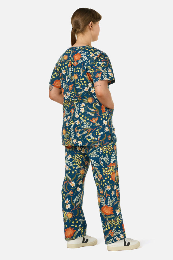 Princess Highway - Opal Native scrub set - teal