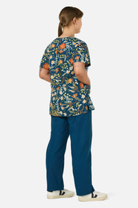Princess Highway - Opal Native Top & Pant Scrub Set - teal