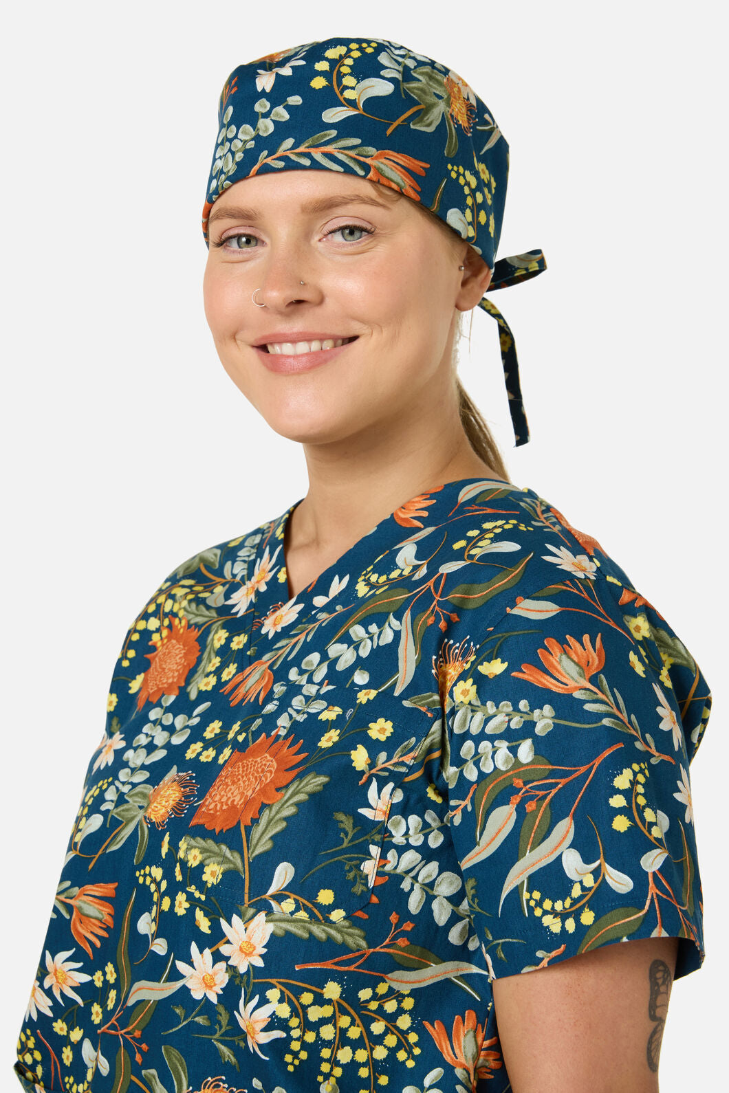 Princess Highway - Opal Native Scrub Hat - teal