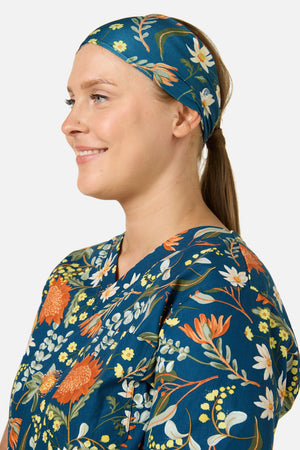 Princess Highway - Opal Native scrub headband - teal