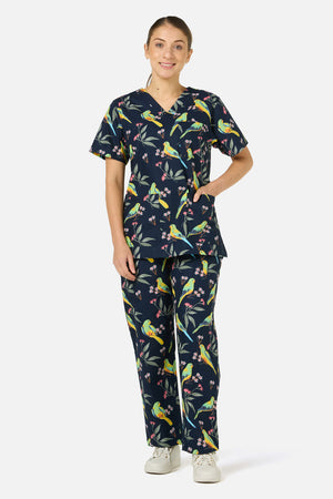 Princess Highway - Parrot Scrub Set - navy