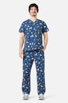 Princess Highway - Cute Dogs Scrub Set - navy