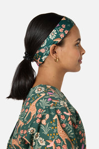 Princess Highway - Giraffe scrub headband - green