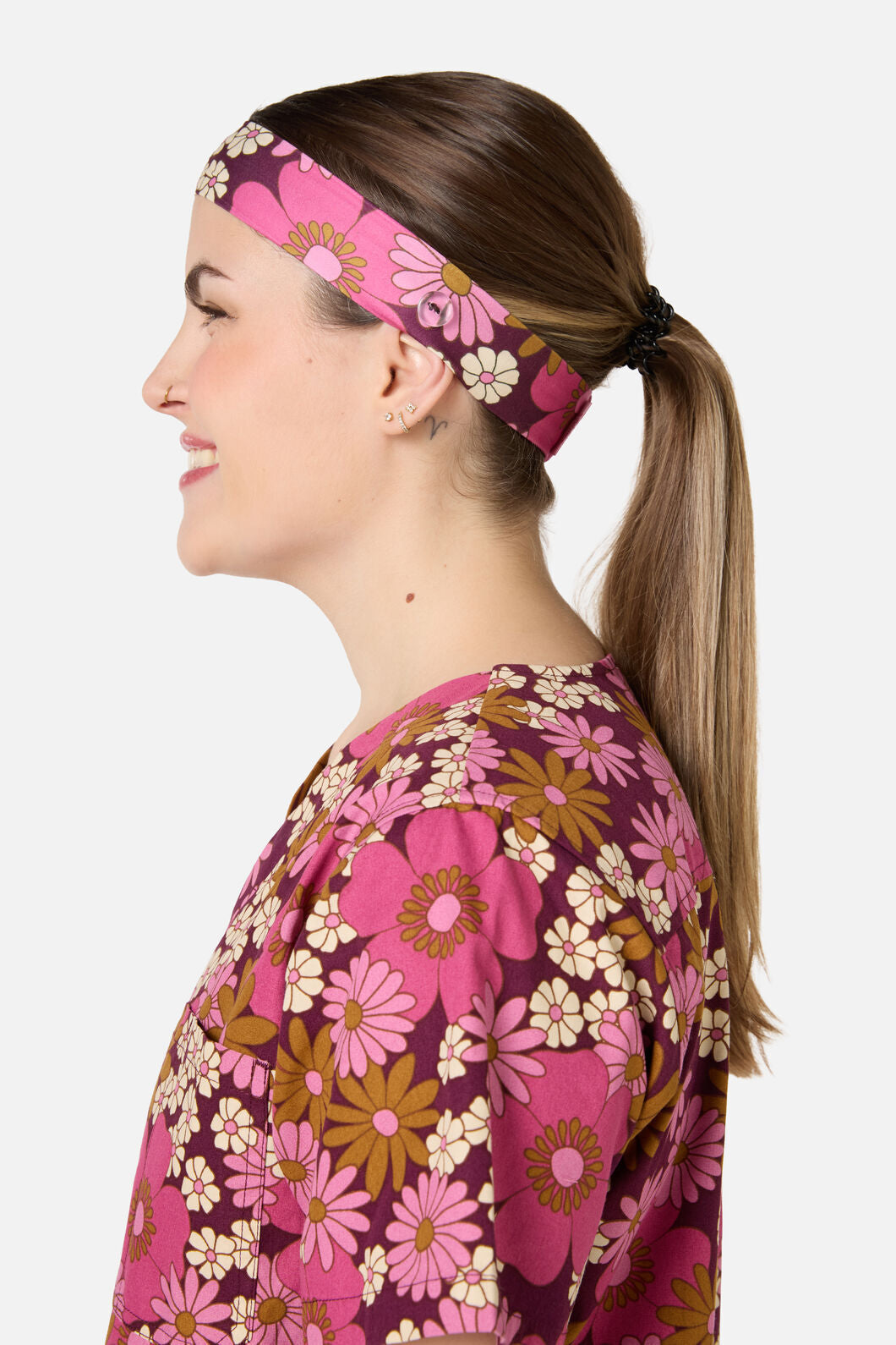 Princess Highway - Brigette scrub headband - pink