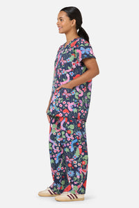 Princess Highway - Snakes & Flora Scrub Set - navy