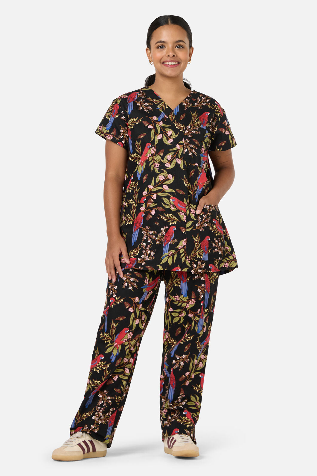 Princess Highway - Rosella Scrub Set - black