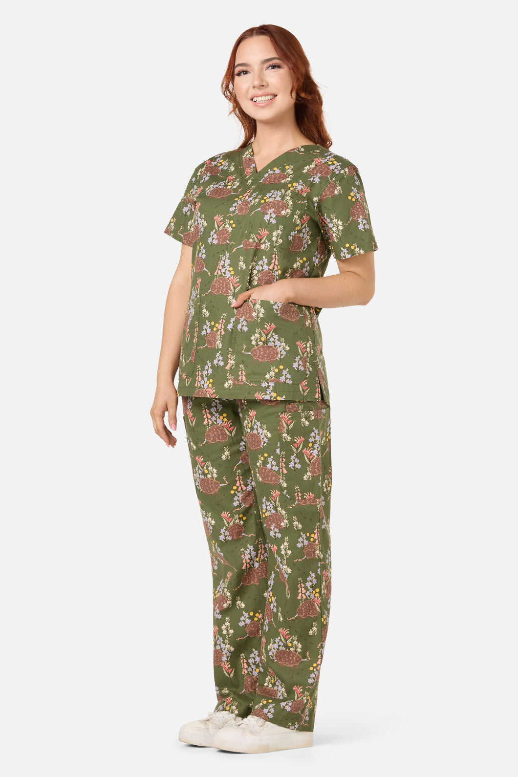 Princess Highway - Echidna Scrub Set - green