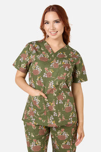 Princess Highway - Echidna Scrub Set - green