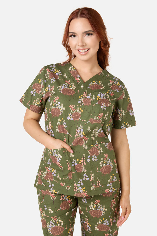 Princess Highway - Echidna Scrub Set - green