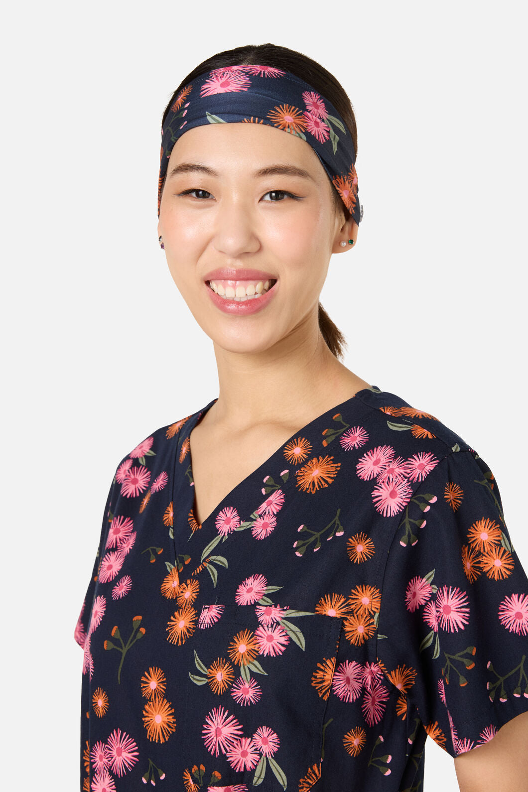 Princess Highway - Gumnut Puffs scrub headband - navy
