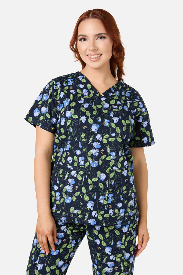 Princess Highway - Sweet Pea Scrub Set - navy