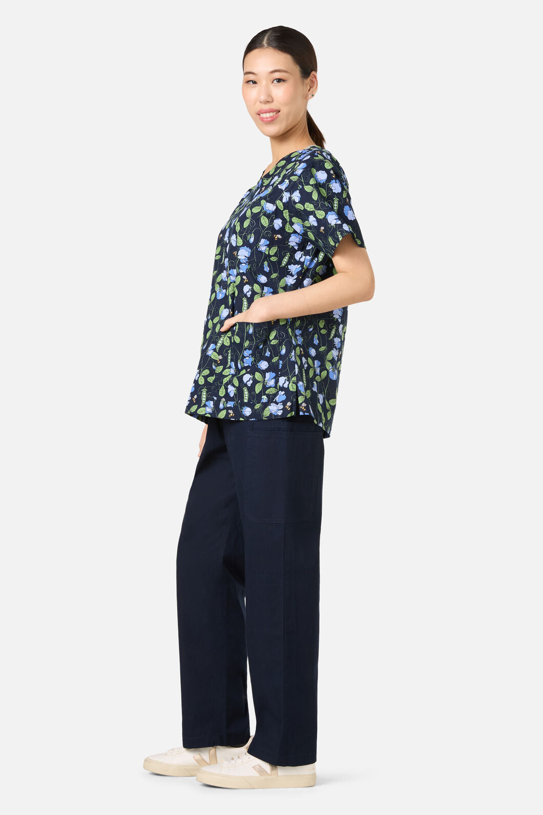 Princess Highway - Sweet Pea Top & Pant scrub set - navy