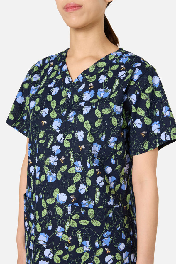 Princess Highway - Sweet Pea Top & Pant scrub set - navy