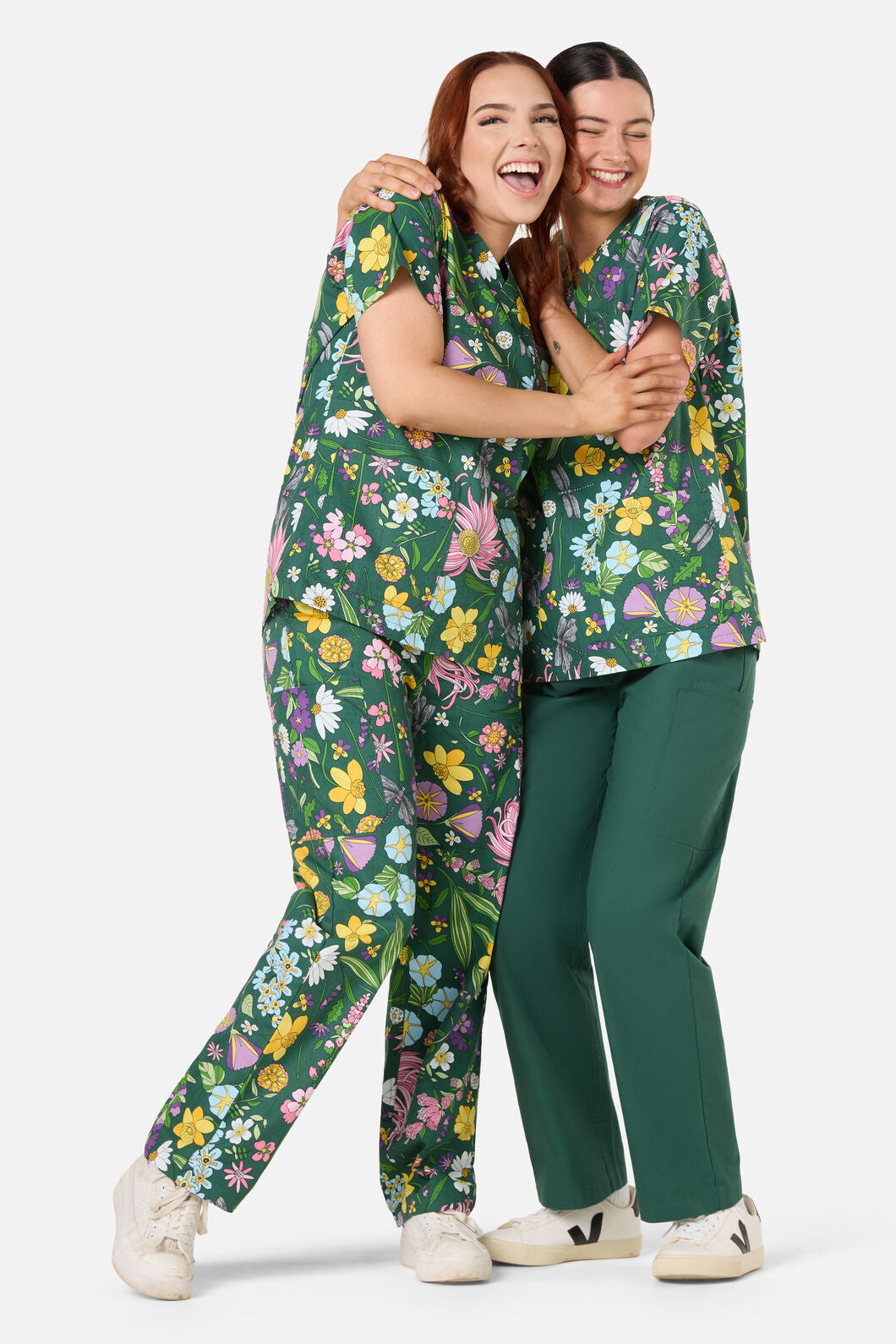 Princess Highway - Magical Garden Top&Pant scrubs - green
