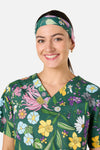 Princess Highway - Magical Garden scrub headband - green