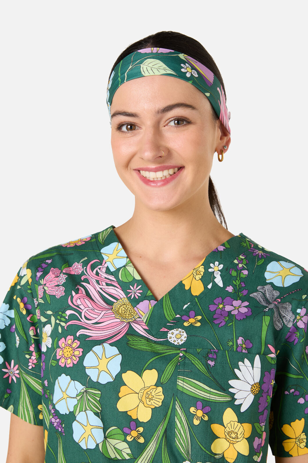 Princess Highway - Magical Garden scrub headband - green