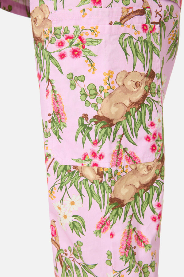 Princess Highway - Native Koala Scrub Set Pink - pink