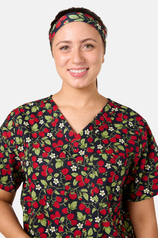Princess Highway - Raspberry Scrub Headband - navy