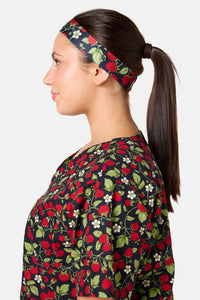 Princess Highway - Raspberry Scrub Headband - navy