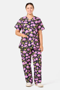 Princess Highway - Geranium Scrub Set - navy