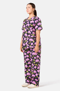 Princess Highway - Geranium Scrub Set - navy