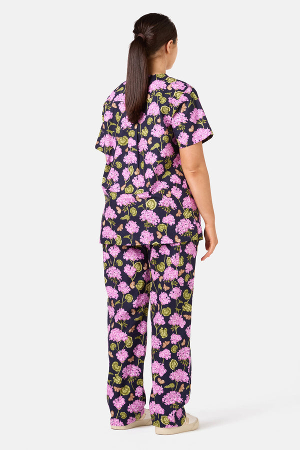 Princess Highway - Geranium Scrub Set - navy