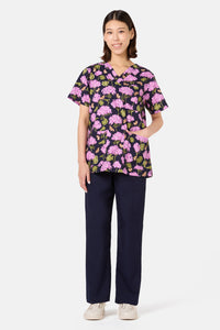Princess Highway - Geranium Mixed Scrub Set - navy