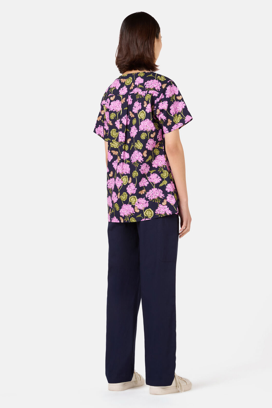 Princess Highway - Geranium Mixed Scrub Set - navy