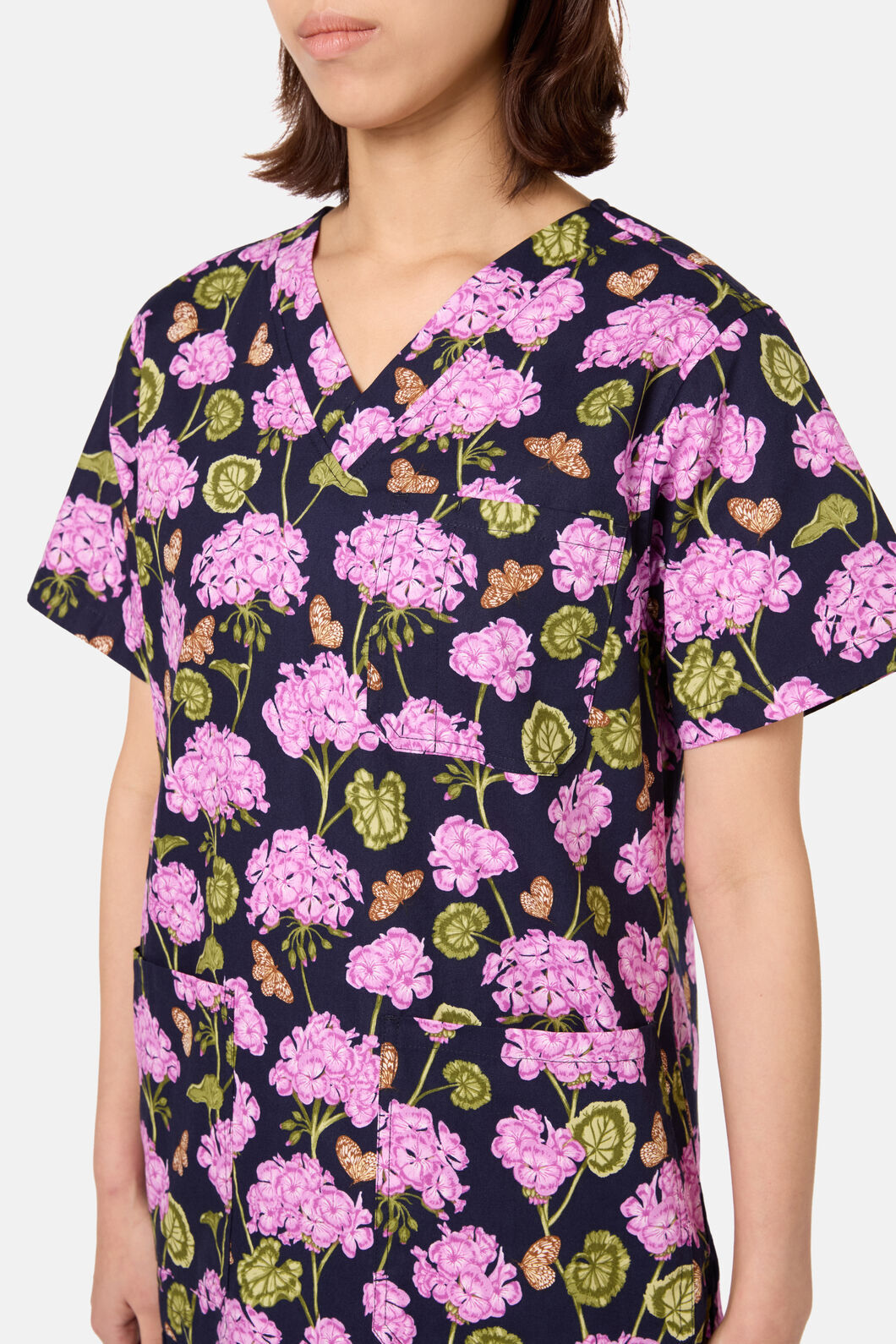 Princess Highway - Geranium Mixed Scrub Set - navy