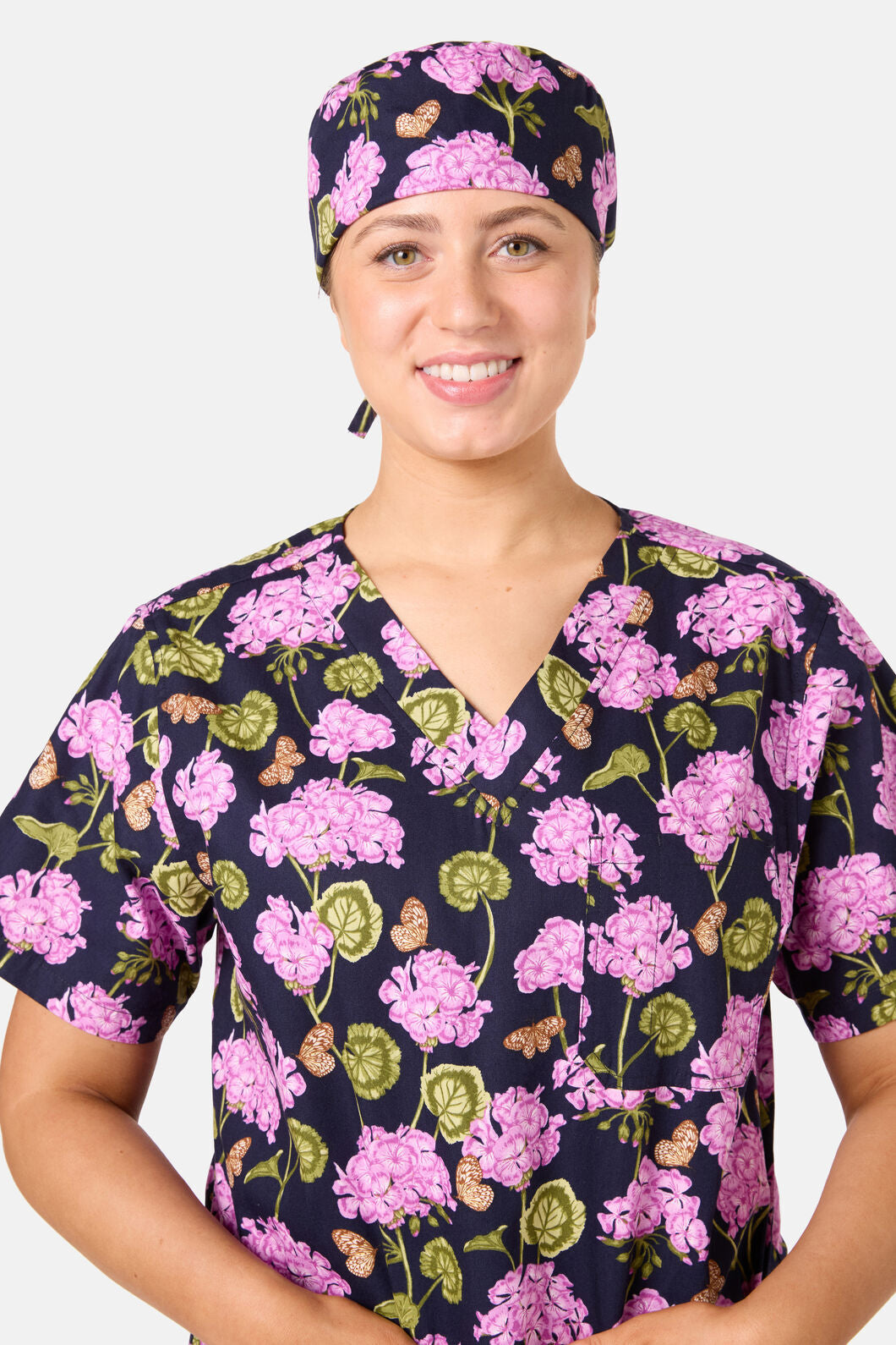 Princess Highway - Geranium Scrub Hat - navy