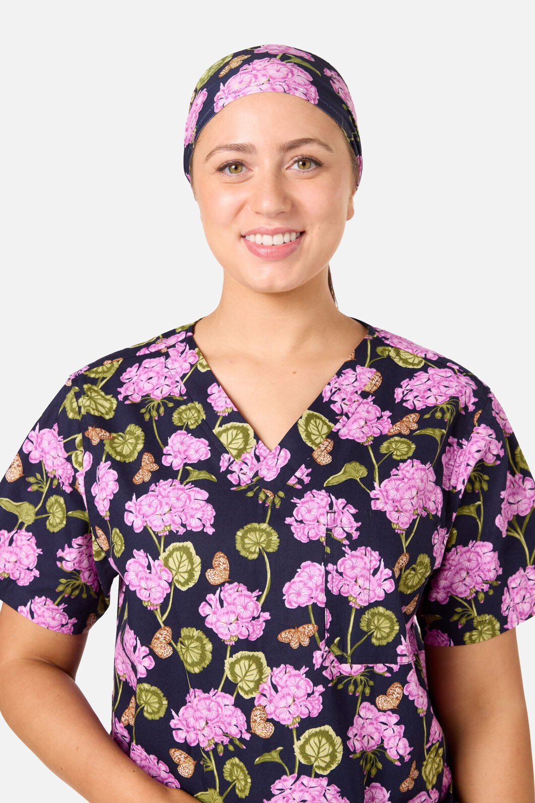 Princess Highway - Geranium Scrub Headband - navy