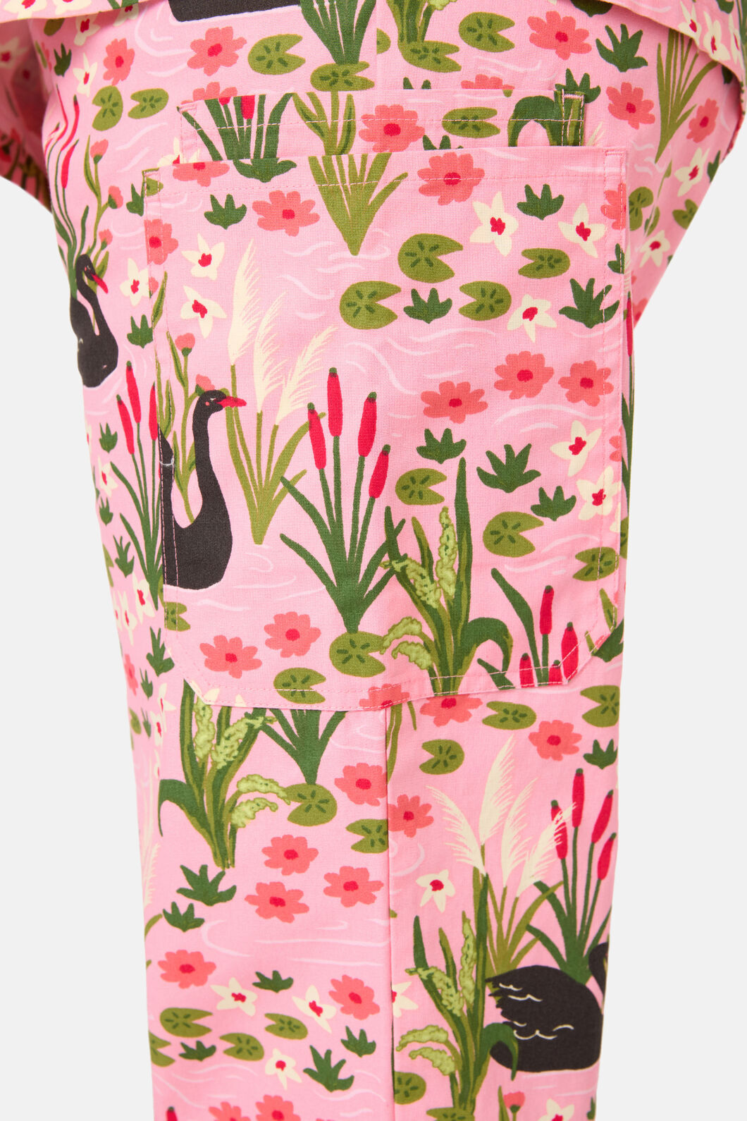 Princess Highway - Pretty Swans Scrub Set - pink