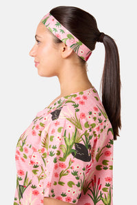 Princess Highway - Pretty Swans Scrub Headband - pink