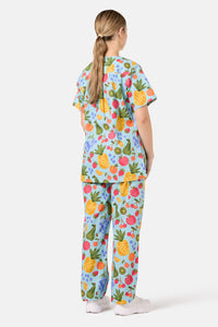 Princess Highway - Blue Fruitbowl Scrub Set - blue