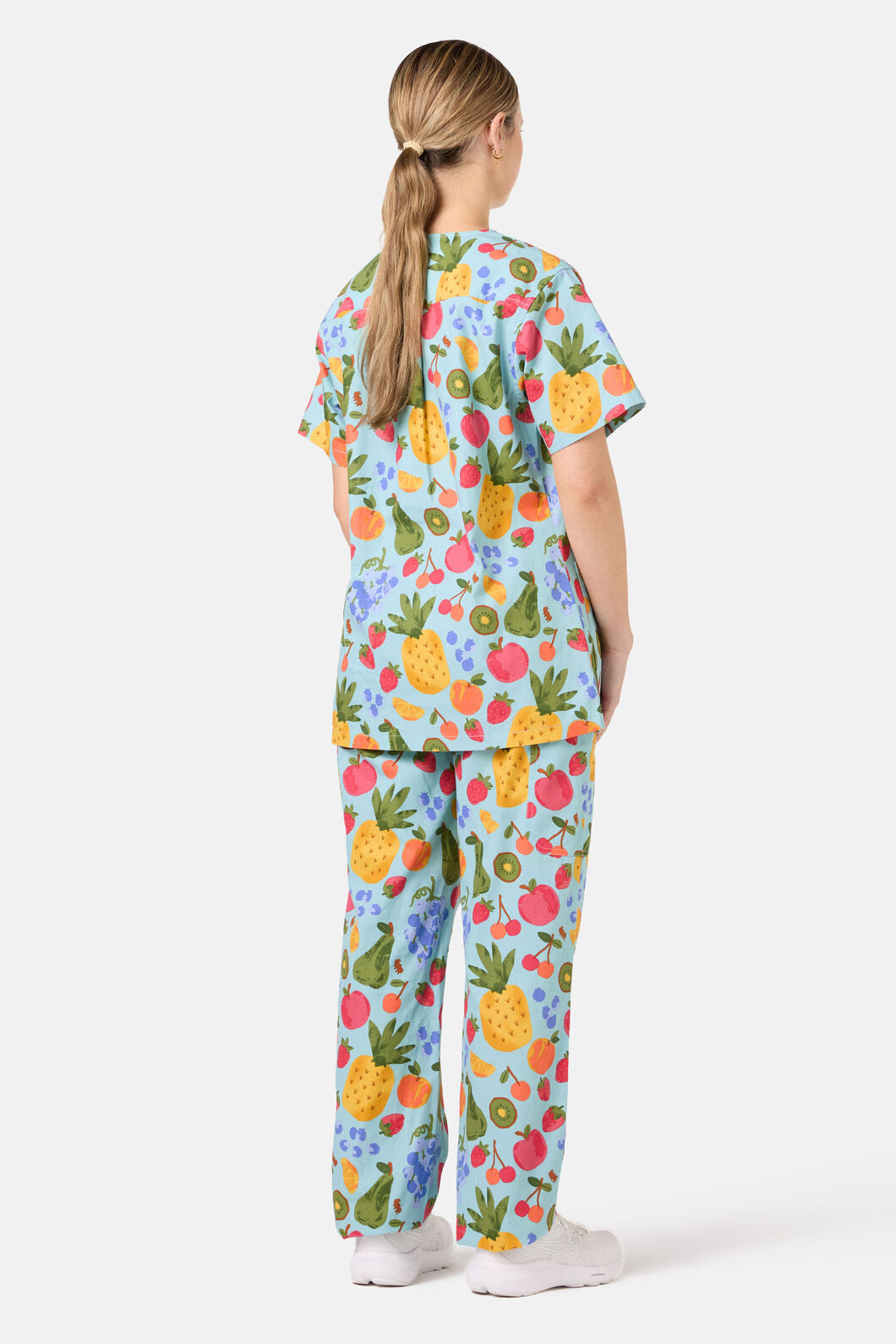 Princess Highway - Blue Fruitbowl Scrub Set - blue