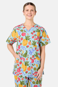Princess Highway - Blue Fruitbowl Scrub Set - blue