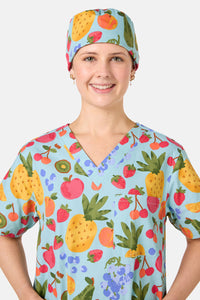 Princess Highway - Blue Fruitbowl Scrub Hat - blue